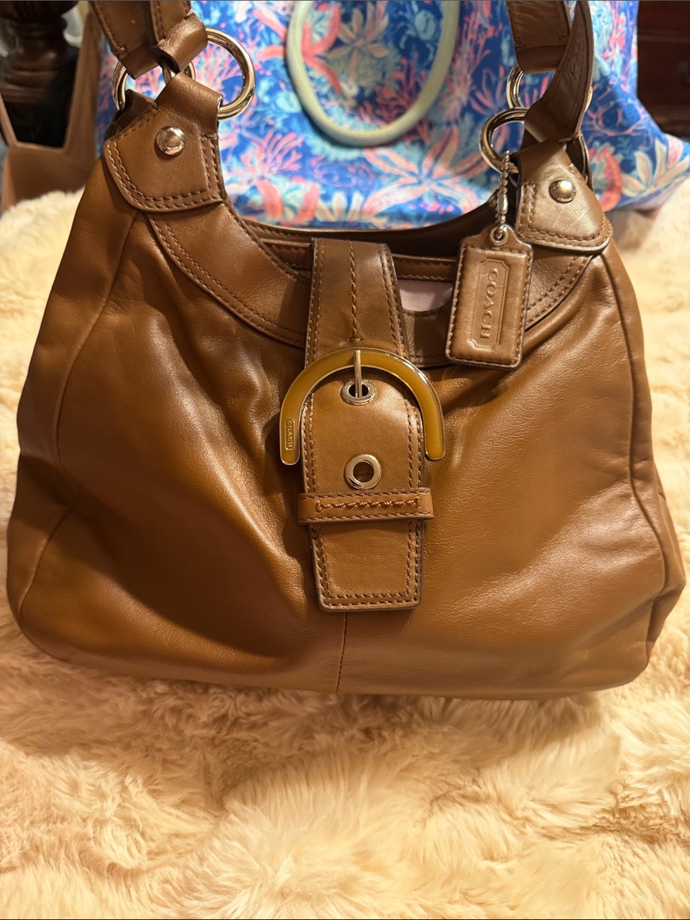 Vintage Coach leather bag